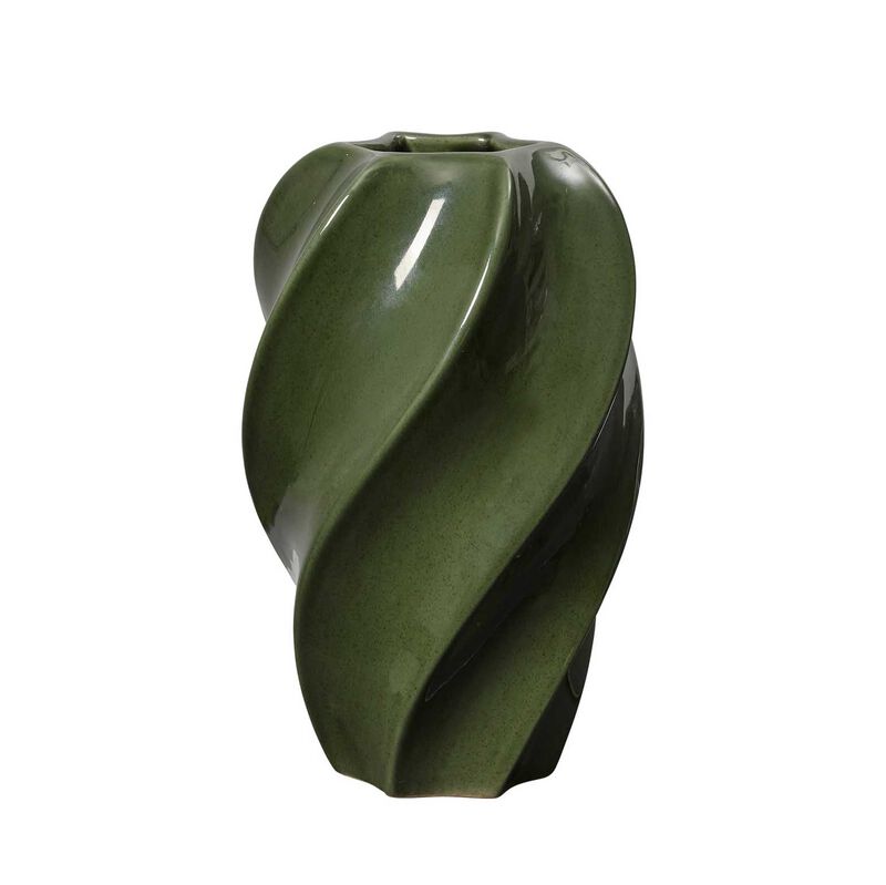 Broste Vase Odette Medium - Glossy Hunter Green image number 0
